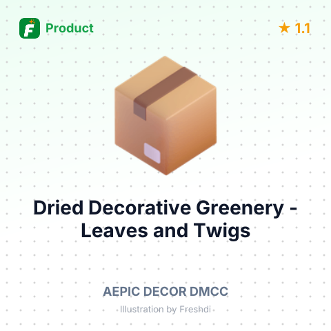 Dried Decorative Greenery - Leaves and Twigs – summary card, no photo uploaded yet