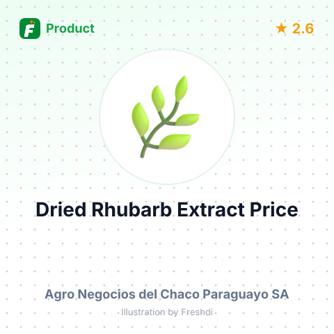 Dried Extract of Rhubarb – summary card, no photo uploaded yet