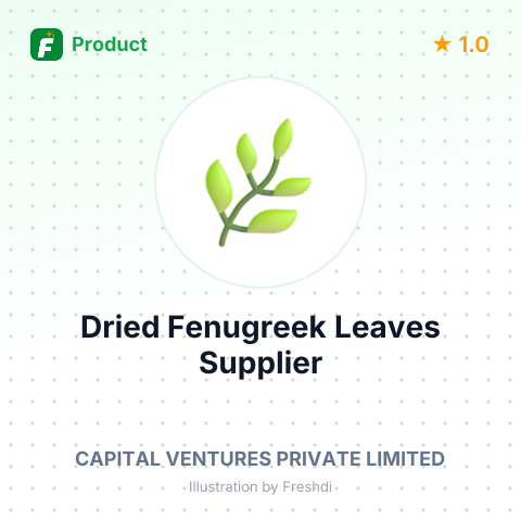 Dried Fenugreek Leaves (Kasoori Methi) – summary card, no photo uploaded yet