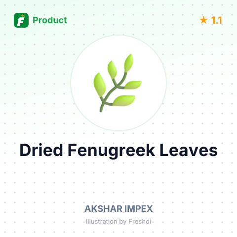 Dried Fenugreek Leaves – summary card, no photo uploaded yet