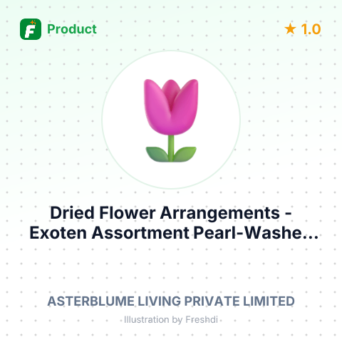 Dried Flower Arrangements - Exoten Assortment Pearl-Washed White – summary card, no photo uploaded yet