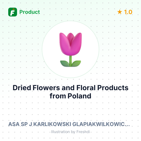 Dried Flowers and Floral Products – summary card, no photo uploaded yet