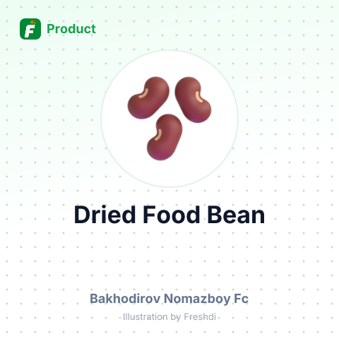 Dried Food Bean – summary card, no photo uploaded yet