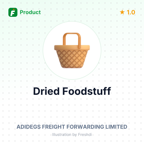 Dried Foodstuff – summary card, no photo uploaded yet