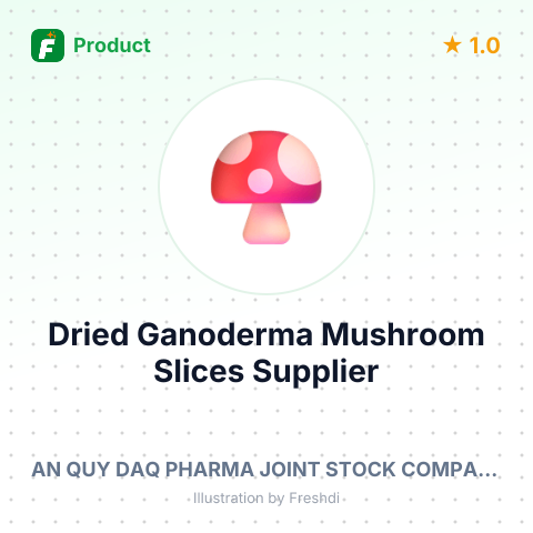 Dried Ganoderma Mushroom Slices – product summary card, no photo uploaded yet