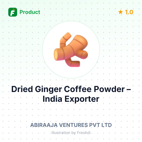 Dried Ginger Coffee Powder – summary card, no photo uploaded yet