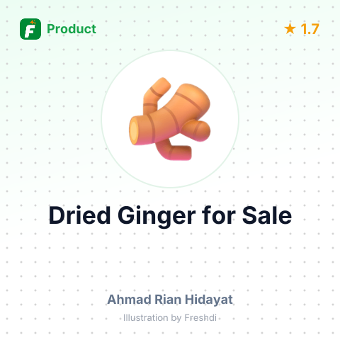 Dried Ginger – summary card, no photo uploaded yet