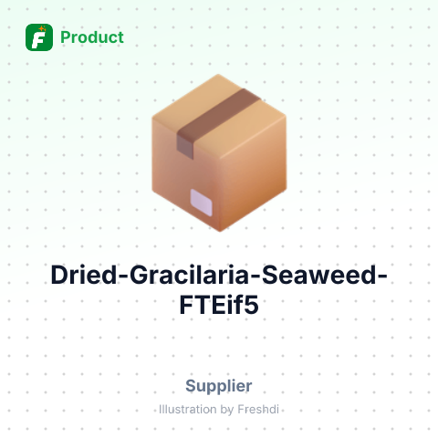Dried Gracilaria Seaweed – summary card, no photo uploaded yet