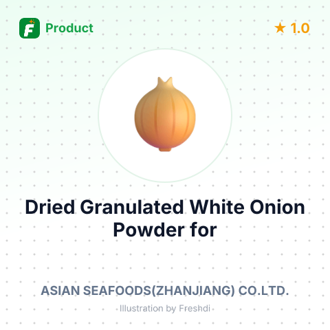 Dried Granulated White Onion Powder for Industrial Use – summary card, no photo uploaded yet