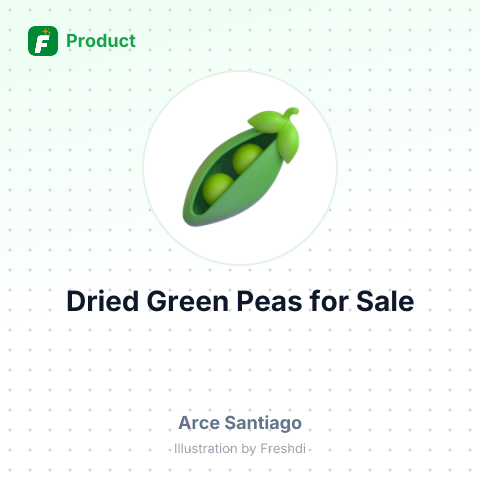 Dried Green Peas – summary card, no photo uploaded yet