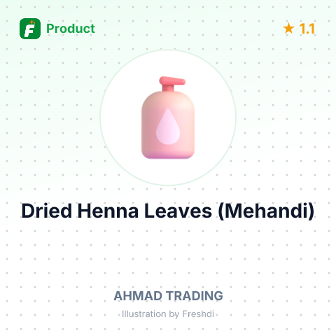 Dried Henna Leaves (Mehandi) – summary card, no photo uploaded yet