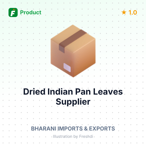 Dried Indian Pan Leaves – summary card, no photo uploaded yet