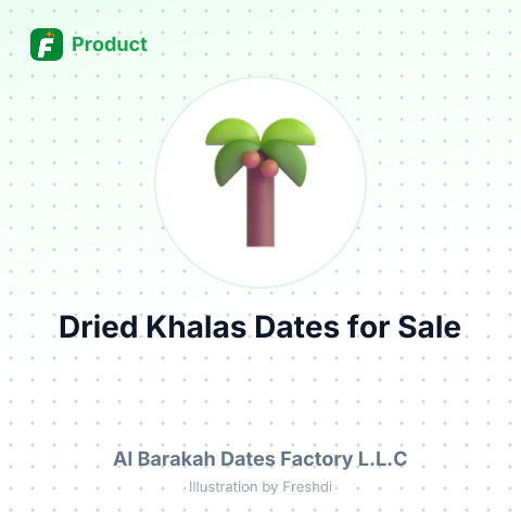Dried Khalas Dates – summary card, no photo uploaded yet