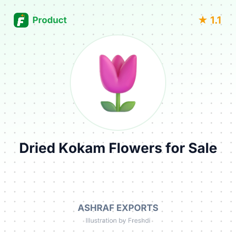 Dried Kokam Flowers – product summary card, no photo uploaded yet