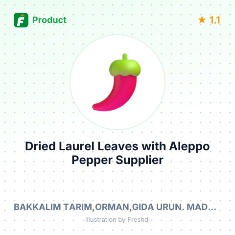 Dried Laurel Leaves with Aleppo Pepper – summary card, no photo uploaded yet