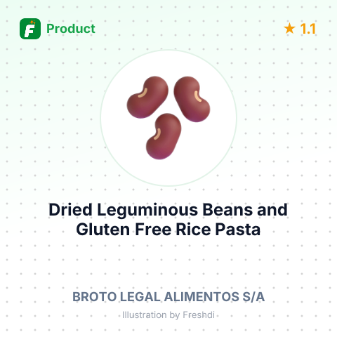 Dried Leguminous Beans and Gluten Free Rice Pasta – summary card, no photo uploaded yet