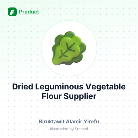 Dried Leguminous Vegetable Flour – summary card, no photo uploaded yet