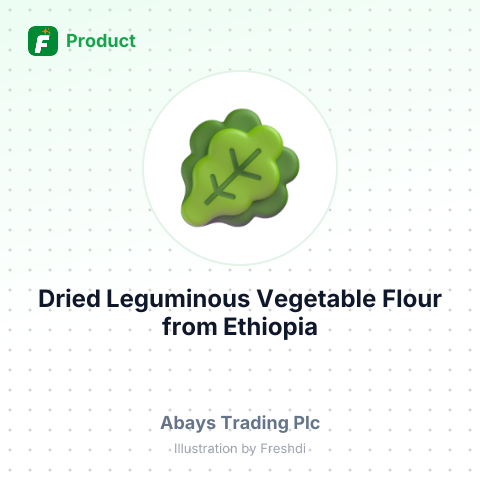 Dried Leguminous Vegetable Flour – summary card, no photo uploaded yet