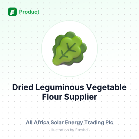 Dried Leguminous Vegetable Flour – summary card, no photo uploaded yet