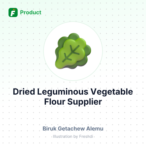 Dried Leguminous Vegetable Flour – summary card, no photo uploaded yet