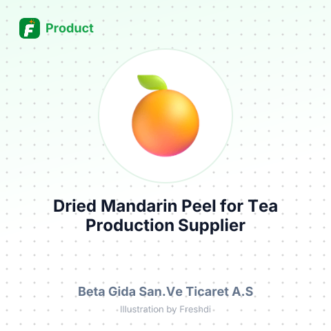 Dried Mandarin Peel for Tea Production – summary card, no photo uploaded yet