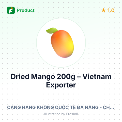 Dried Mango 200g – summary card, no photo uploaded yet