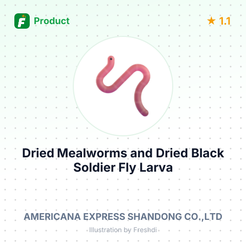 Dried Mealworms and Dried Black Soldier Fly Larva – summary card, no photo uploaded yet