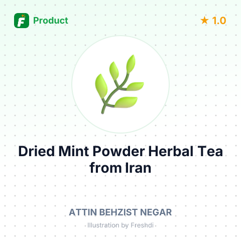 Dried Mint Powder Herbal Tea – summary card, no photo uploaded yet