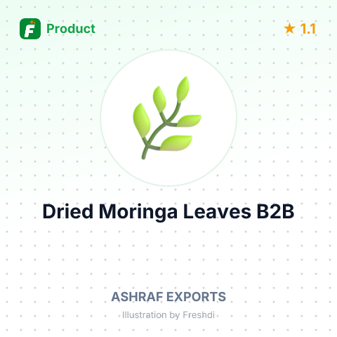 Dried Moringa Leaves – summary card, no photo uploaded yet