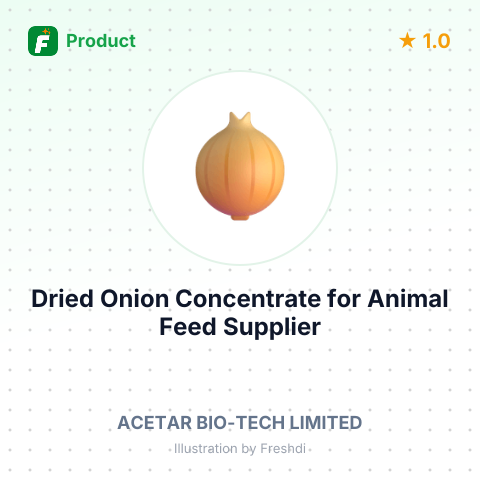 Dried Onion Concentrate for Animal Feed – product summary card, no photo uploaded yet