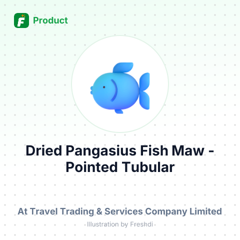 Dried Pangasius Fish Maw - Pointed Tubular – summary card, no photo uploaded yet