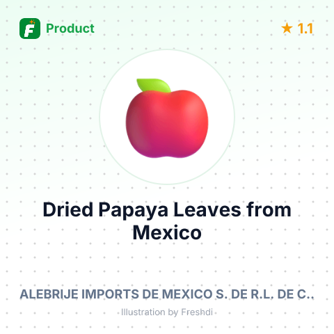 Dried Papaya Leaves – summary card, no photo uploaded yet