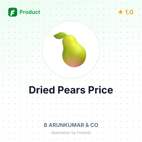 Dried Pears – summary card, no photo uploaded yet