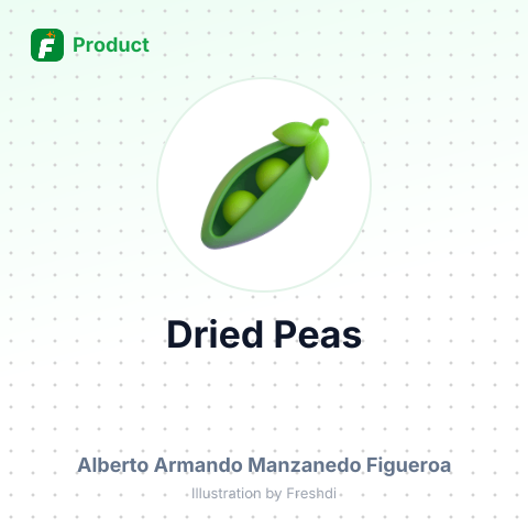 Dried Peas – summary card, no photo uploaded yet