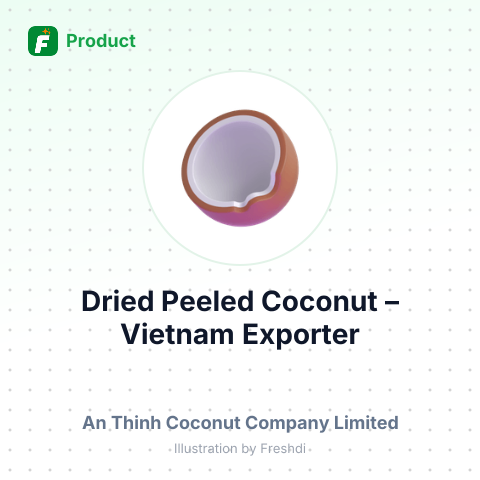 Dried Peeled Coconut – summary card, no photo uploaded yet