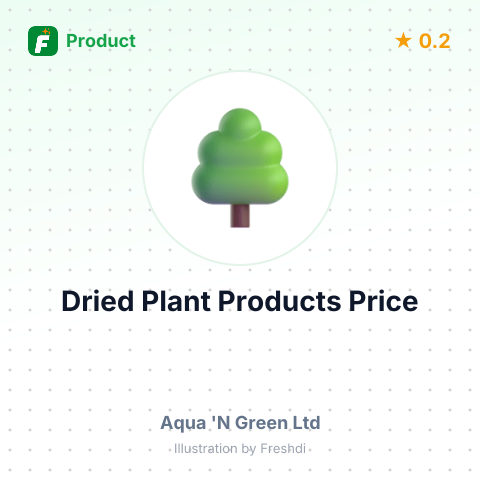 Dried Plant Products and Spices – summary card, no photo uploaded yet