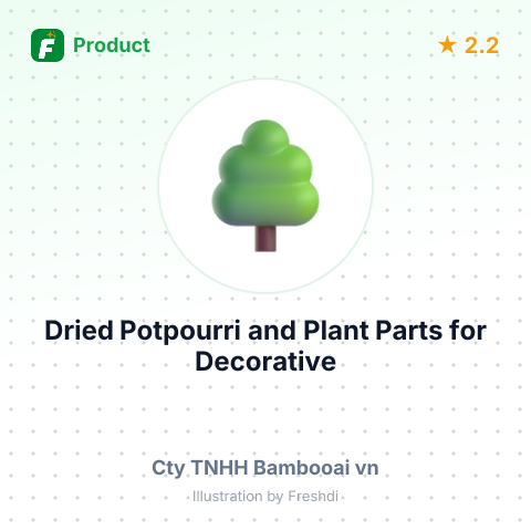 Dried Potpourri and Plant Parts for Decorative Purposes – summary card, no photo uploaded yet