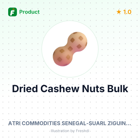 Dried Raw Cashew Nuts in Shell – summary card, no photo uploaded yet