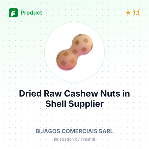Dried Raw Cashew Nuts in Shell – summary card, no photo uploaded yet