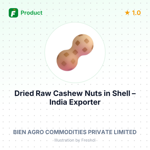Dried Raw Cashew Nuts in Shell – summary card, no photo uploaded yet