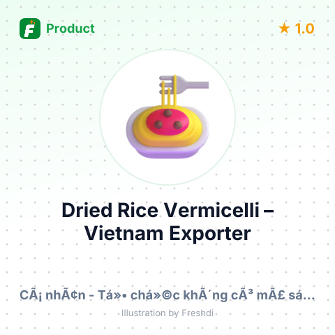 Dried Rice Vermicelli – summary card, no photo uploaded yet