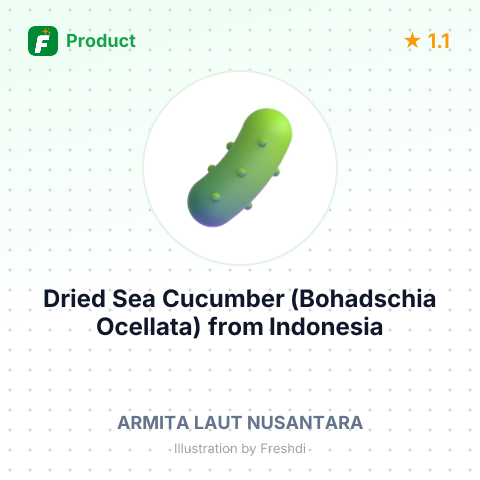 Dried Sea Cucumber (Bohadschia Ocellata) – summary card, no photo uploaded yet
