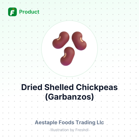 Dried Shelled Chickpeas (Garbanzos) – summary card, no photo uploaded yet