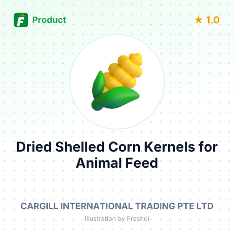Dried Shelled Corn Kernels for Animal Feed – summary card, no photo uploaded yet