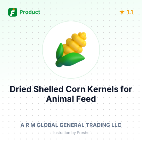 Dried Shelled Corn Kernels for Animal Feed – summary card, no photo uploaded yet