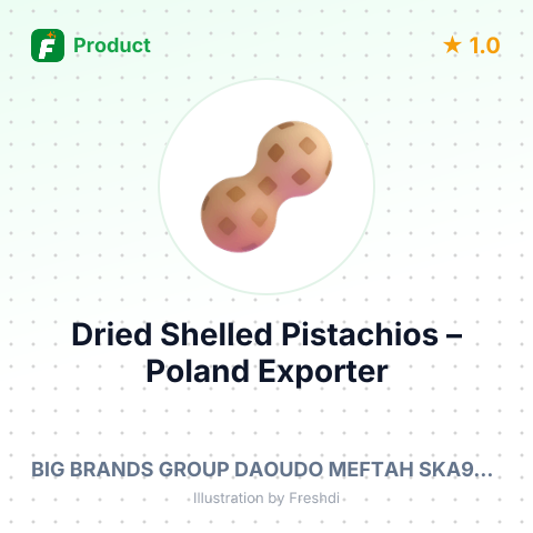 Dried Shelled Pistachios – summary card, no photo uploaded yet