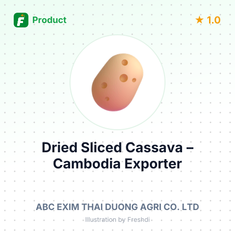 Dried Sliced Cassava – summary card, no photo uploaded yet