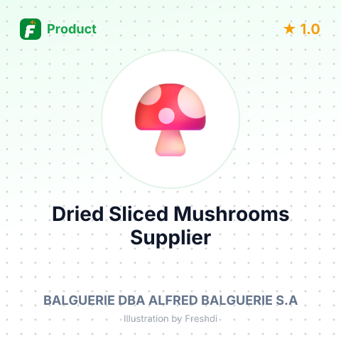 Dried Sliced Mushrooms – summary card, no photo uploaded yet