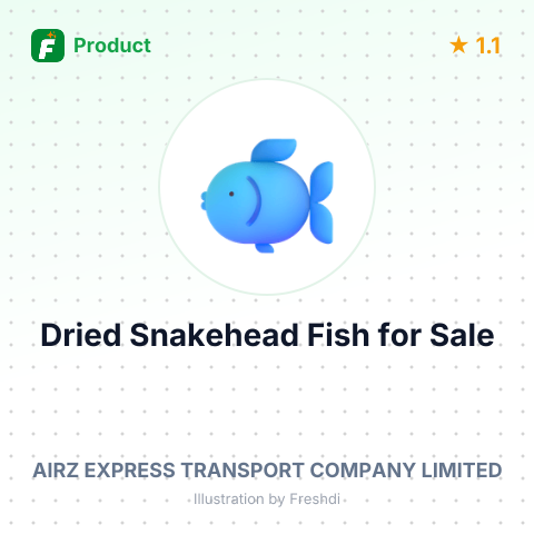 Dried Snakehead Fish – summary card, no photo uploaded yet