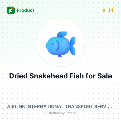 Dried Snakehead Fish – summary card, no photo uploaded yet